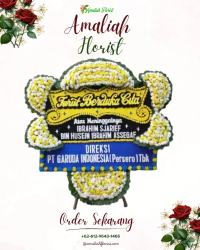 Papan Bunga Duka di Cimanggung