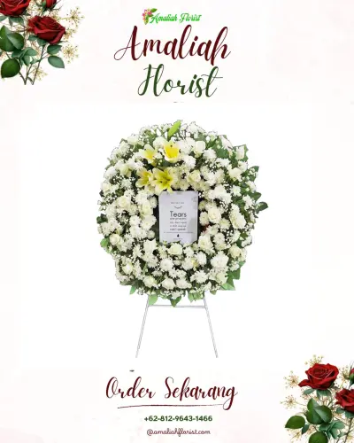 Krans Bunga Duka Cita di Cimanggung